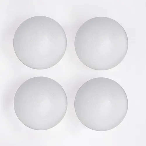 Miniatura 10 de Evershine 12 paquetes de bolas de espuma de poliestireno para manualidades de 4 pulgadas - Bolas de espuma de poliestireno blancas lisas