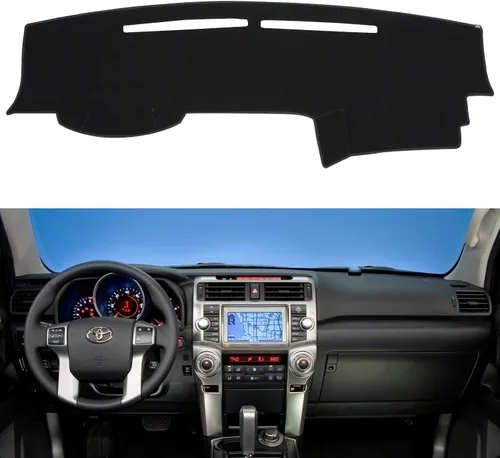 Miniatura 11 de Alfombrilla para tablero de instrumentos compatible con Toyota 4Runner 1996 1997 1998 1999 2000 2001 2002 (Beige)