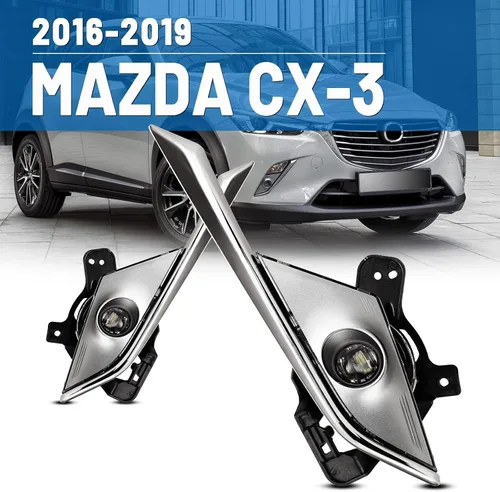 Miniatura 3 de Luces antiniebla compatibles con CX-3 2016 2017 2018 2019 cx3 Driver Passenger Reemplazo Lámparas Asamblea