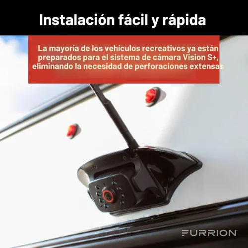 Miniatura 5 de Furrion Vision S+ Sistema de observación RV con monitor de 7 pulgadas, Sharkfin, visión nocturna infrarroja, transmisión en vivo, amplio ángulo