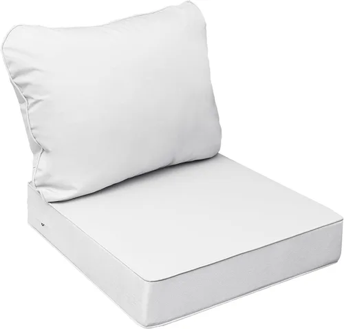 Miniatura 63 de AAAAAcessories Cojines de asiento para exteriores, resistentes a la decoloración, cojines de repuesto impermeables para muebles de patio, 21 x 21 x