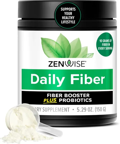 Zenwise Health Suplemento diario de fibra probiótica con probióticos metabólicos para ayudar a controlar los antojos y apoyar la salud digestiva,
