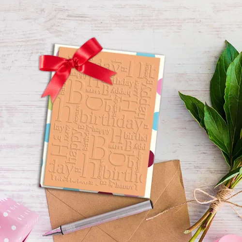 Miniatura 3 de Carpetas en relieve de plástico de feliz cumpleaños para hacer tarjetas, palabras, fondo, álbum de recortes, plantilla de plástico, álbum de fotos
