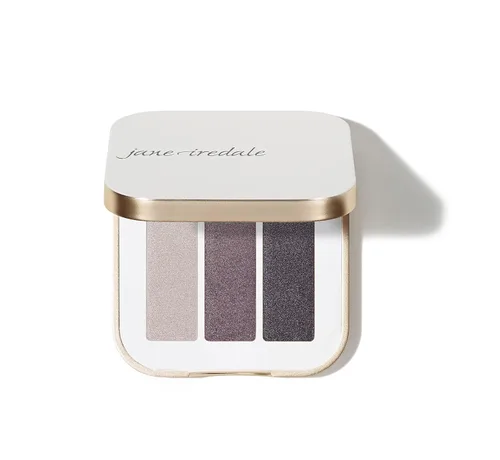 Sombra de ojos PurePressed triple de jane iredale, color mineral altamente pigmentado, fórmula de larga duración y resistente a arrugas, segura para