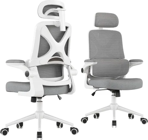 Miniatura 11 de Silla ergonómica de oficina – Silla de escritorio con reposacabezas ajustable soporte lumbar silla de computadora – Silla cómoda de malla