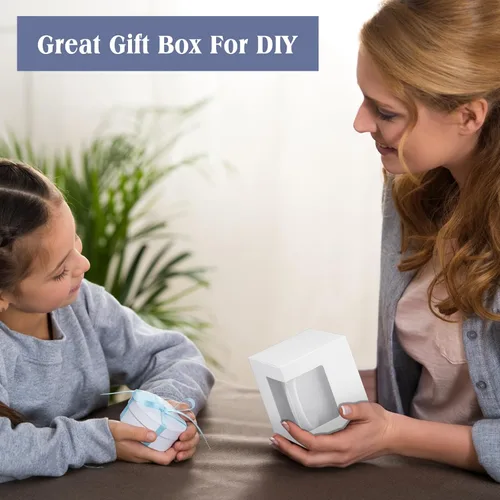 Miniatura 5 de Harloon 24 piezas de cajas para tazas de regalo, caja para café para tazas en blanco de sublimación, embalaje para tazas de 11 onzas, 12 onzas, 15