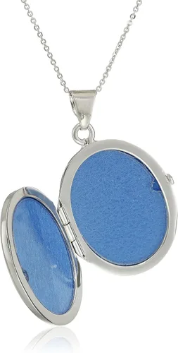 Miniatura 2 de Tienda Collection Italian Sterling Silver Lotus Flower Locket Necklace