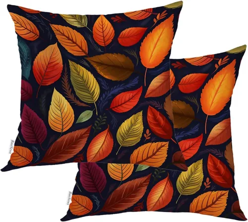 Miniatura 143 de Fundas de almohada con diseño de pinos y pájaros, bayas rojas, hojas de acebo, fondo beige, funda de cojín de mezcla digital, funda de almohada