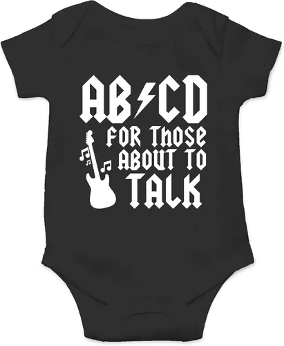 AW Fashions ABCD For Those About To Talk - Body para bebé, divertido y lindo, ropa para recién nacidos, para niños y niñas