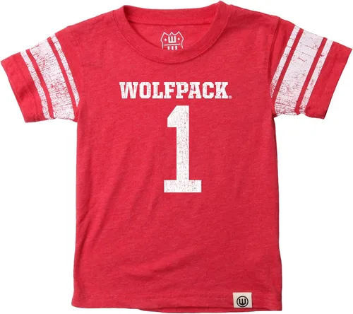 Miniatura 24 de Wes and Willy Camiseta de Manga Corta con Estampado de Jersey para Niños y Jóvenes Fanáticos del Deporte Universitario, Tallas 8-20 Vintage