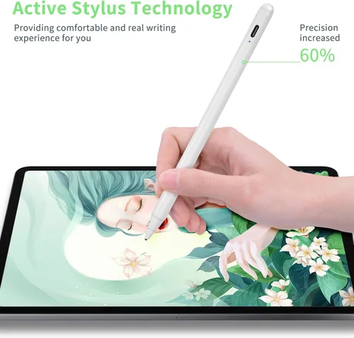 Miniatura 4 de Lápiz óptico electrónico para iPad de 5ª generación de 9.7 pulgadas 2017, lápiz capacitivo activo recargable tipo C, compatible con Apple iPad de 5ª