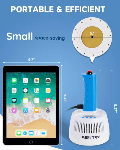 Miniatura 2 de NEWTRY Sellador de inducción de 0.787-3.937 in, máquina de sellado manual de calor, sellador electromagnético de tapas de botellas, potencia