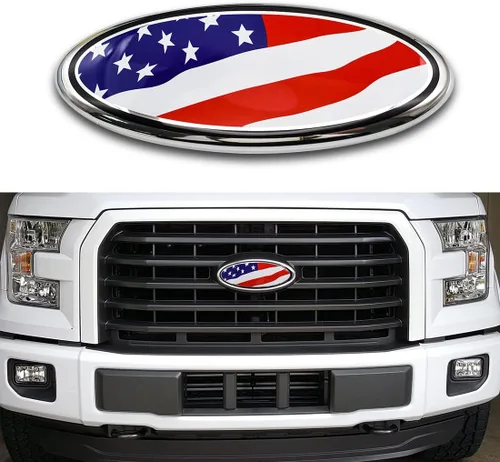Miniatura 6 de Emblema de bandera americana para el capó delantero de BMW, placa de identificación con emblema de la bandera de EE. UU. para BMW X3 X5 X6 3 4 5 6 7