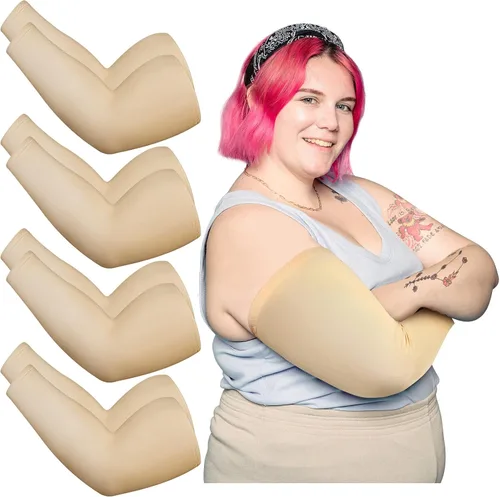 8 piezas de tamaño grande mangas de brazo completo UV tatuaje brazo manga brazo brazo enfriamiento brazo cubiertas cubierta tatuaje cubierta para