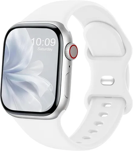 Miniatura 29 de Correas deportivas compatibles con Apple Watch de 38mm 40mm 41mm 42mm 44mm 45mm 46mm 49mm, p/mujer y hombre, correa de silicona para iWatch Series