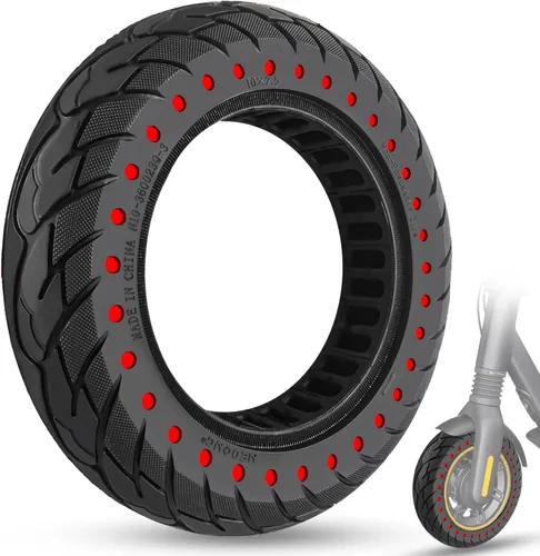 Miniatura 15 de 10 x 2.5 Pulgadas Neumático para Patinete Eléctrico Neumático Sólido 60/70-6.5 Ajuste para Ninebot Max G30P G30LP~Gotrax G5 G6~Hiboy Max 3~Hover 1