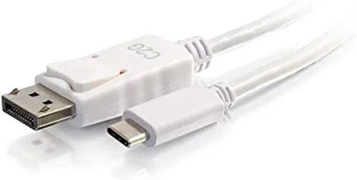 Miniatura 2 de C2G Legrand Adaptador USB C a DisplayPort, cable adaptador 4K, cable de pantalla digital de 30 Hz, cable adaptador DisplayPort de 6 pies, adaptador