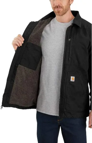 Miniatura 4 de Carhartt Men's Loose Fit Washed Duck Sherpa-Lined Coat