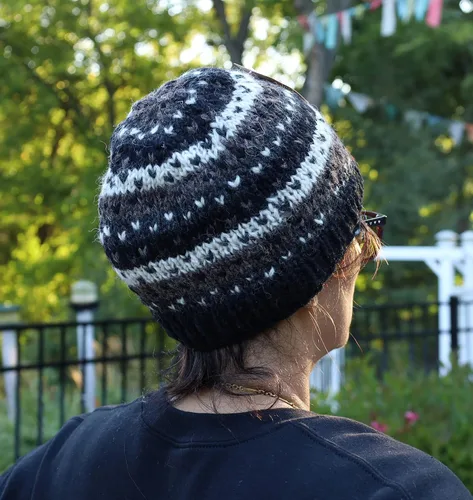 Miniatura 4 de KayJayStyles Nepal Gorro de punto a mano con calavera de lana de esquí
