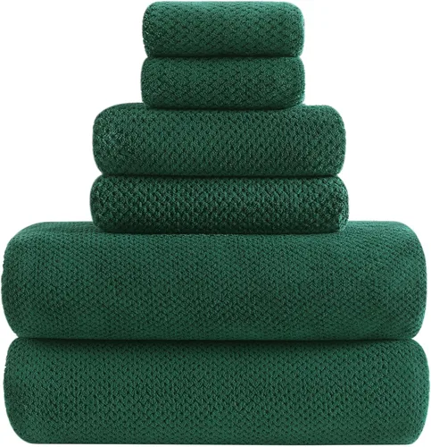 Miniatura 21 de YTYC Toallas, toallas de baño extra grandes de 29 x 59 pulgadas para baño, toallas de ducha súper suaves de secado rápido, peso ligero, microfibra