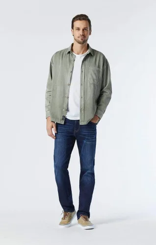 Miniatura 3 de Mavi Jeans Mens Zach ascenso Regular pierna recta en azul negro Williamsburg