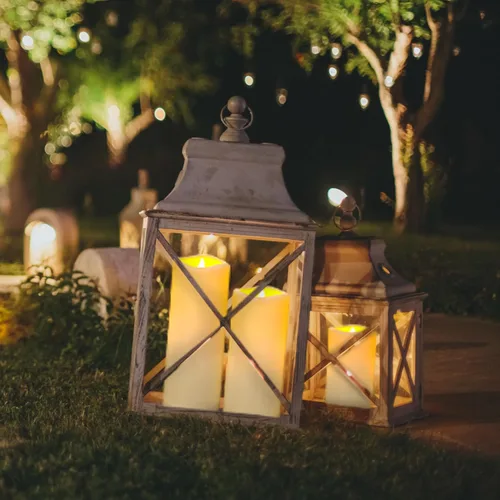 Miniatura 6 de Velas LED sin llama, paquete de 1, vela impermeable para exteriores con control remoto y temporizador, velas falsas de pilar parpadeantes
