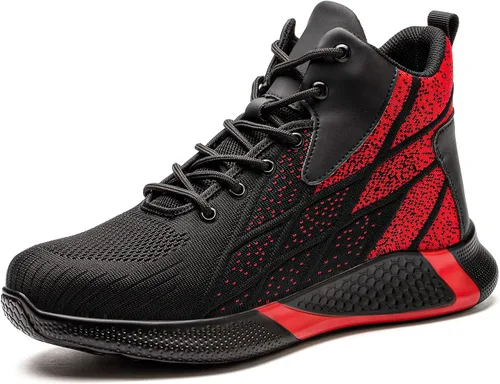 ARCHINSERT Zapatos de punta de acero para hombres y mujeres, zapatos de seguridad indestructibles, resistentes al deslizamiento, puntera de acero