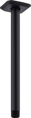 Miniatura 13 de Brazo de ducha con brida de acero inoxidable de 4 pulgadas, extensión recta montada en el techo para cabezal de ducha de lluvia superior, níquel