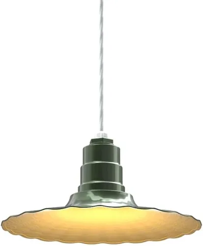 Miniatura 61 de Steel Lighting Co. Colgante Eagle Rock Lámpara montada en el techo Onda radial de 16 pulgadas vástago de 12 pulgadas Acero resistente