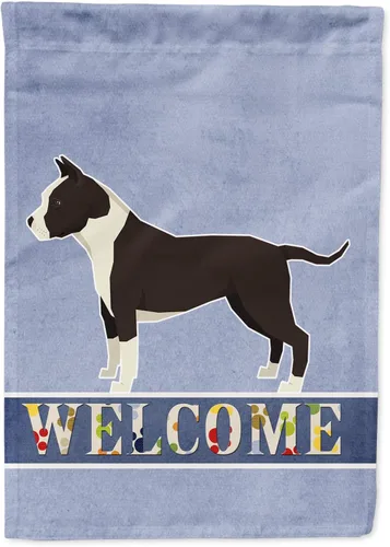 Miniatura 86 de Caroline's Treasures CK3704GF Bandera de jardín de bienvenida de Akita Shepherd Black and Tan - Bandera decorativa para patio exterior, patio