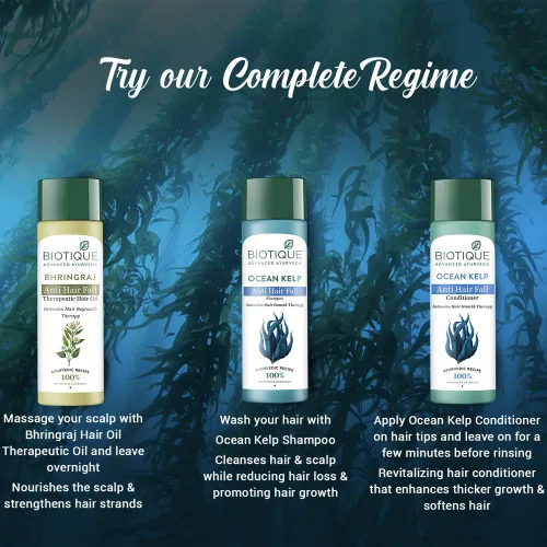 Miniatura 6 de Biotique Bio Kelp Protein Champú Para Cabello Caído, 6.4 fl oz