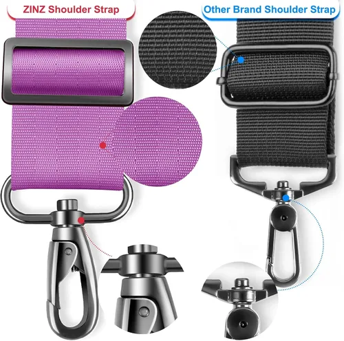 Miniatura 76 de ZINZ Correa de hombro universal de 59 pulgadas con almohadilla transpirable fija ultra gruesa, correa de hombro ajustable y resistente para bolsa