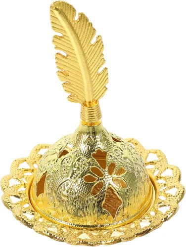 Zerodeko Pequeño quemador de incienso decoración de mesa quemador de incienso estilo ornamento de escritorio
