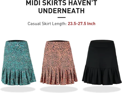 Miniatura 2 de Falda pantalón corta para mujer, falda hasta la rodilla, falda atlética, falda deportiva, falda para correr.