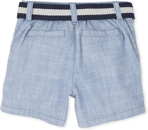 Miniatura 3 de The Children's Place Conjunto de 2 piezas con botones y pantalones cortos de manga corta para bebés niños y bebés, paquete de 2