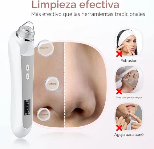 Miniatura 4 de Removedor de Puntos Negros al Vacío, Removedor de Cabezas Negras para la Cara con Cámara, Aspirador de Poros para Hombres y Mujeres, Herramientas