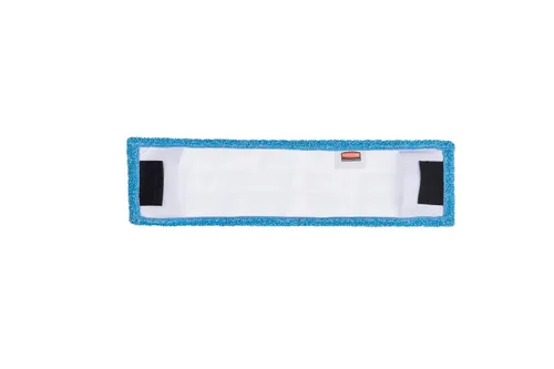 Miniatura 2 de Rubbermaid Commercial Products Almohadilla de microfibra plana adaptable de 18 pulgadas, azul, para limpiadores profesionales y limpieza ligera