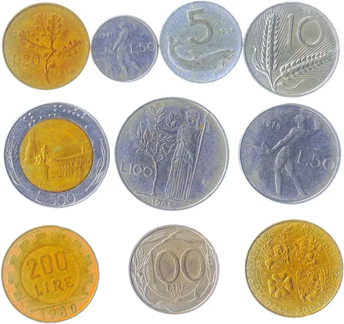 Miniatura 57 de Malta 10 Monedas Mixtas Moneda Maltesa Mils Céntimos Desde 1972