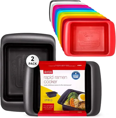 Miniatura 28 de Rapid Plastic - Tazón de fideos o sopas de plástico Sopa y fideos para microondas en cuestión de minutos, perfecto para dormitorio, cocina pequeña