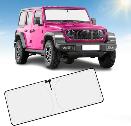 Miniatura 12 de Parasol para parabrisas delantero compatible con Toyota Highlander 2020-2023 2024 2025, protector de visera solar bloquea los rayos UV, parasol