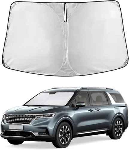 Miniatura 16 de EcoNour Parasol para parabrisas compatible con Hyundai Tucson 2016-2019 2020 2021, visera solar para parabrisas delantero y ventana, bloqueador