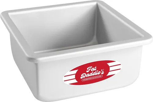 Miniatura 15 de Fat Daddio's PSQ-442 - Molde cuadrado de aluminio anodizado para tartas, 4 x 2 pulgadas