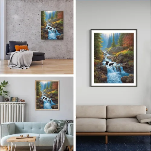 Miniatura 6 de Diymood - Kit de pintura de diamantes 5D para adultos, pintura de diamante con diamantes, suministros de arte, decoración de pared, 16 x 20 pulgadas