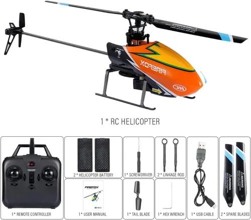 Miniatura 9 de GoolRC C129 Helicóptero RC, Helicóptero de control remoto de 4 canales 2.4Ghz con giroscopio de 6 ejes, Avión RC sin alerones con mantenimiento