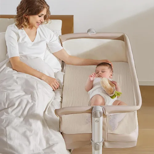 Miniatura 21 de lulumoon Sábanas de muselina para moisés para bebé: sábanas ajustables suaves para moisés de cabecera para niños y niñas Oliva y Crema