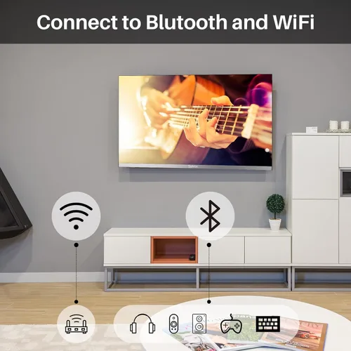 Miniatura 4 de SYLVOX Smart RV TV, televisores de 24 pulgadas con reproductor de DVD integrado, 12 voltios para autocaravana 1080P FHD, Google Smart aplicaciones