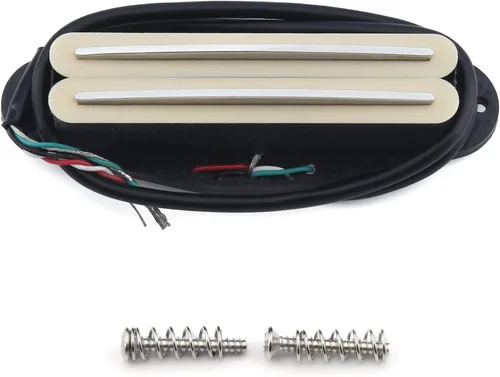 FLEOR Pastilla Humbucker Humbucker de doble carril caliente para guitarra humbucker (9-10K), color crema