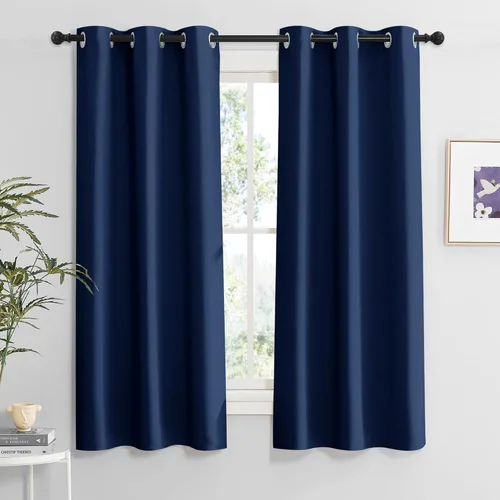 Miniatura 35 de RYB HOME Cortinas opacas de cocina de 36 pulgadas de largo, tratamiento de privacidad para ventanas pequeñas, aislamiento térmico, telón de fondo