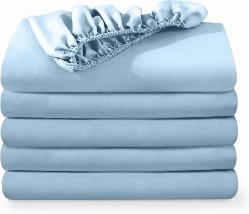 Miniatura 28 de Bare Home - Paquete de 2 sábanas bajeras tamaño King de microfibra ultrasuave 1800, resistente a las arrugas, bolsillo profundo (tamaño King, blanco)
