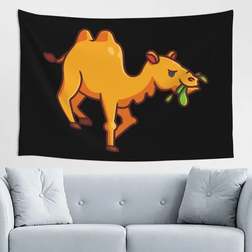 LIFANGMI Camels Are Grazing Tapestry Wall Hanging 60x40 Inch Bedroom Living Room Dormitory Home Decoration Wall Tapestry